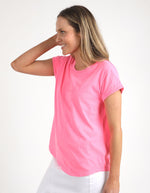 Signature Tee - Neon Rose