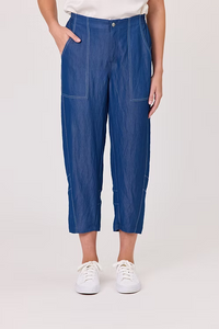 Delta Barrel Leg Pant - Mid Blue