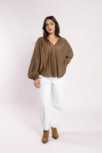 Ca Va Blouse - Coffee