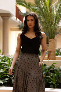 Devine Maxi Skirt / Black Heart