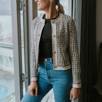 Vivian Cardigan / White Check - Girl Next Door Fashion