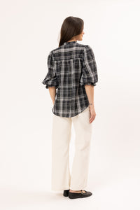 Celia Blouse - Blue Check