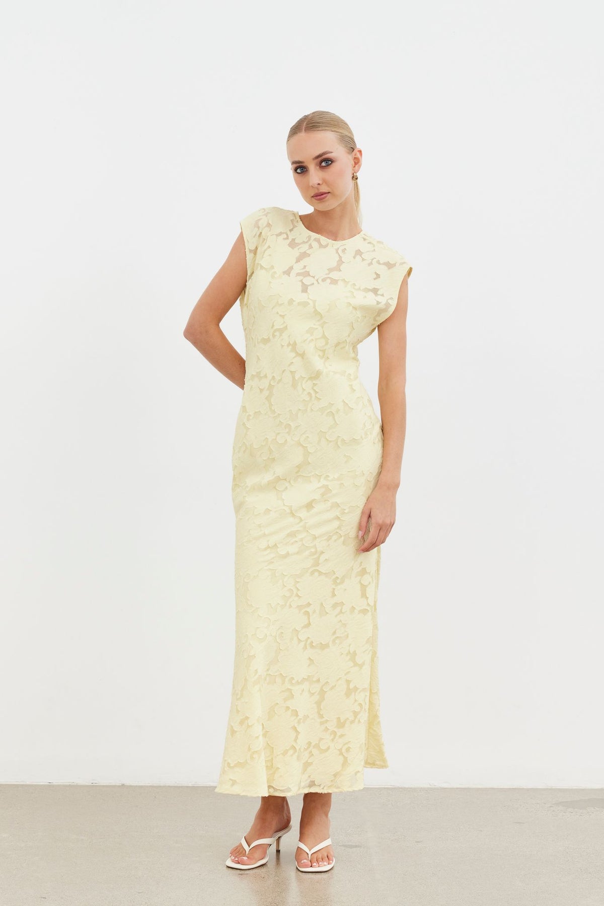 Amani Maxi Dress - Buttercream