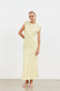 Amani Maxi Dress - Buttercream