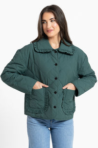 Frilled Jacket / Moss