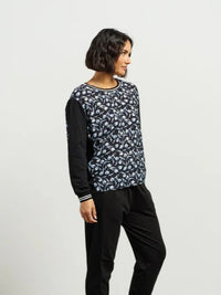 Smith Top - Azure Petals/Black