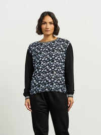 Smith Top - Azure Petals/Black