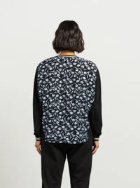 Smith Top - Azure Petals/Black