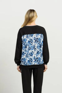 Ricki Top - Blue Laggon/Black