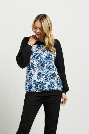 Ricki Top - Blue Laggon/Black