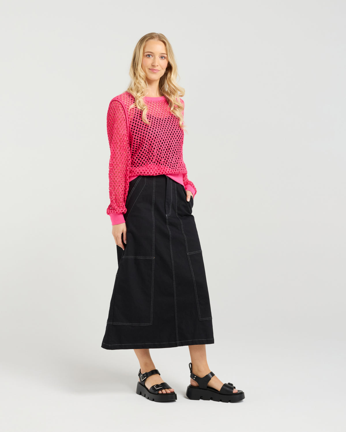 Cleo Knit - Flamingo