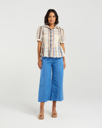 Ruby Blouse - Sunset Plaid