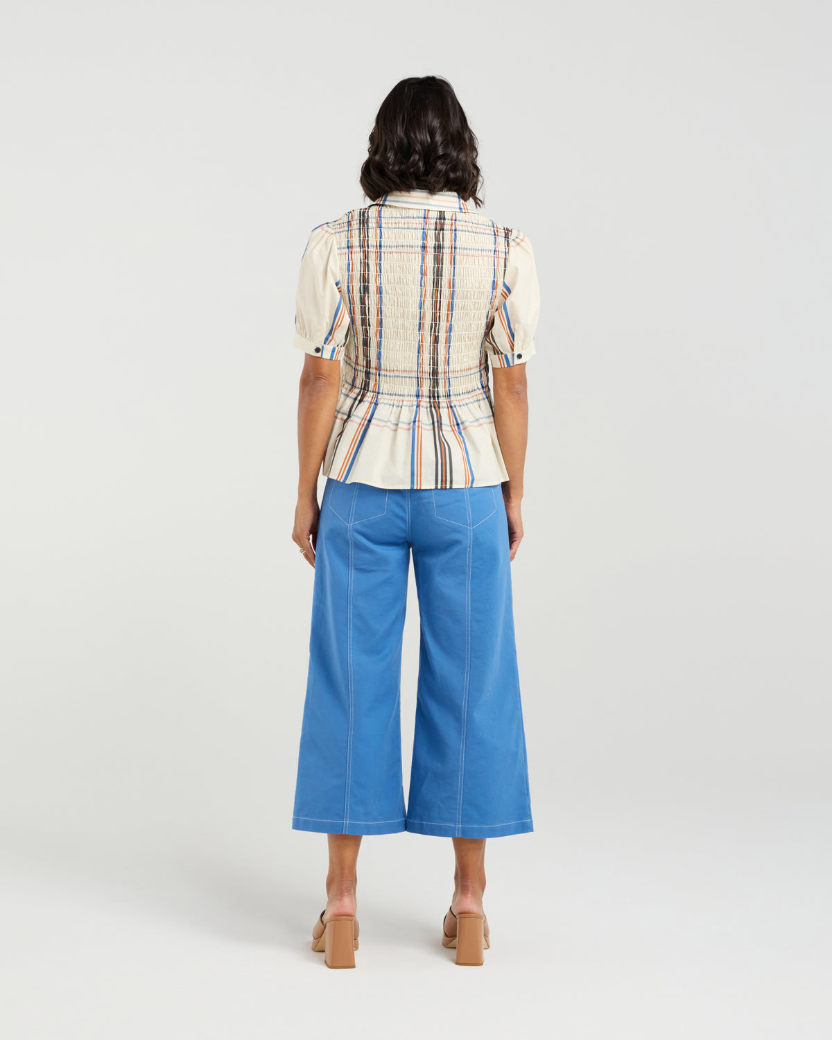 Ruby Blouse - Sunset Plaid