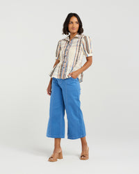 Ruby Blouse - Sunset Plaid