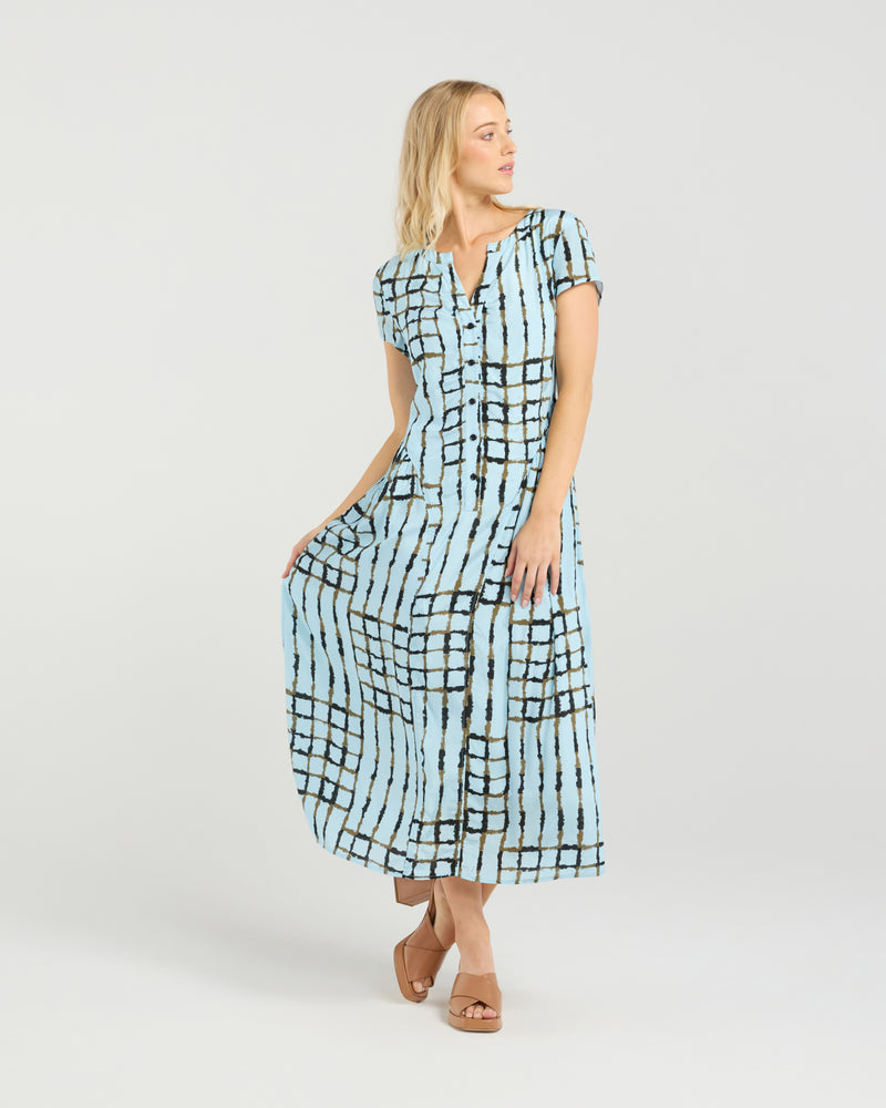 Chrissy Dress - Skyline Plaid