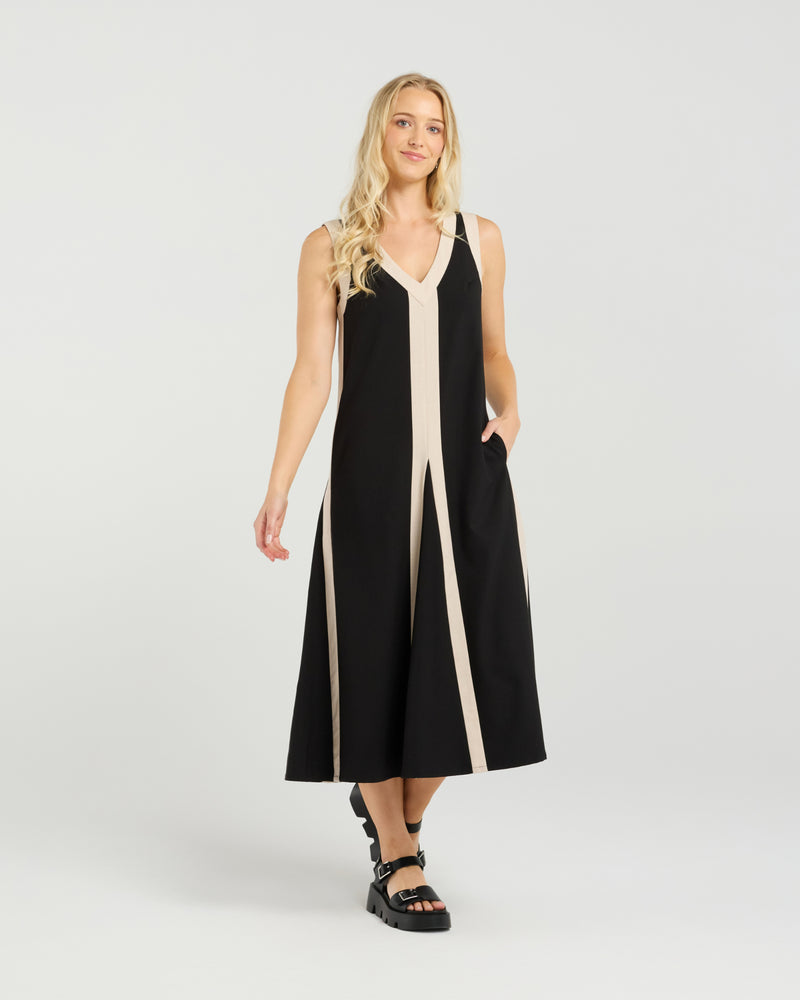Edie Dress - Noir Lines EA9029B