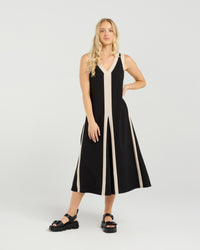 Edie Dress - Noir Lines EA9029B