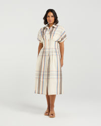 Audrey Dress - Sunset Plaid