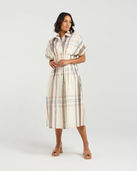Audrey Dress - Sunset Plaid