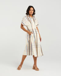 Audrey Dress - Sunset Plaid