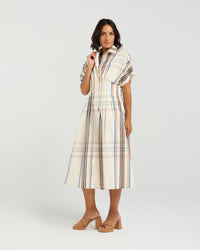 Audrey Dress - Sunset Plaid