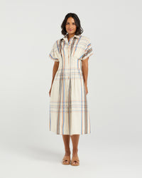 Audrey Dress - Sunset Plaid