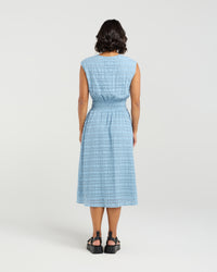 Ella Dress - Sky Check EA9038-1