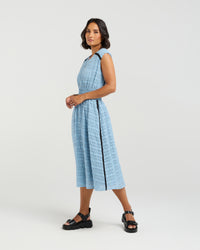 Ella Dress - Sky Check EA9038-1