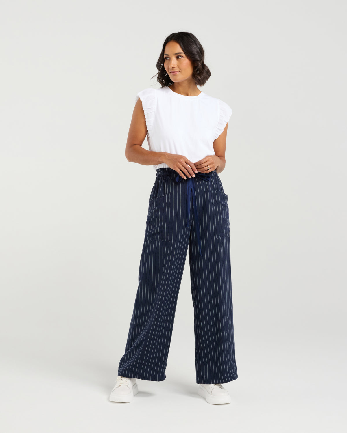 Chloe Pant - Midnight Stripes