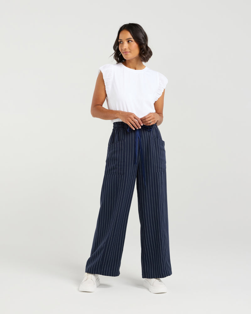 Chloe Pant - Midnight Stripes