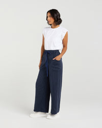 Chloe Pant - Midnight Stripes
