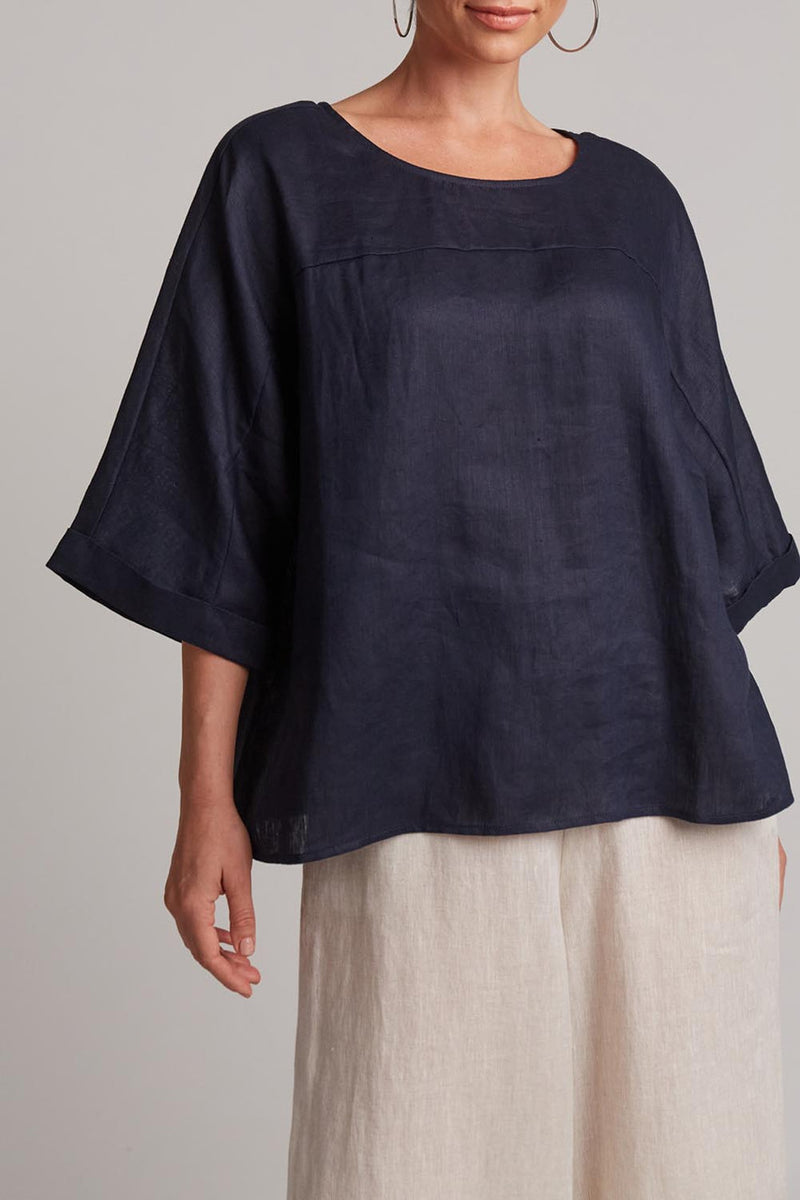 Studio Relaxed Top - Navy