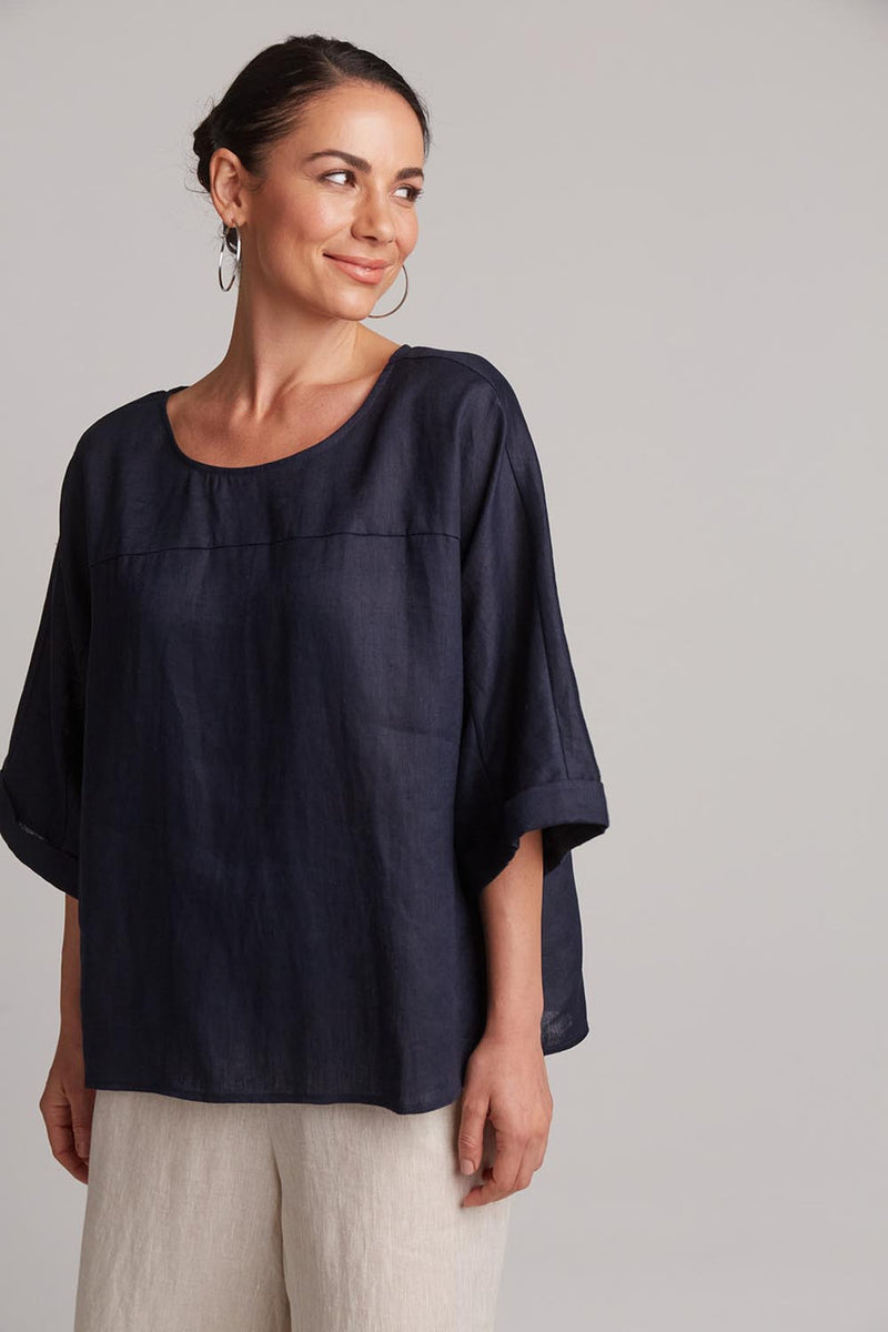 Studio Relaxed Top - Navy