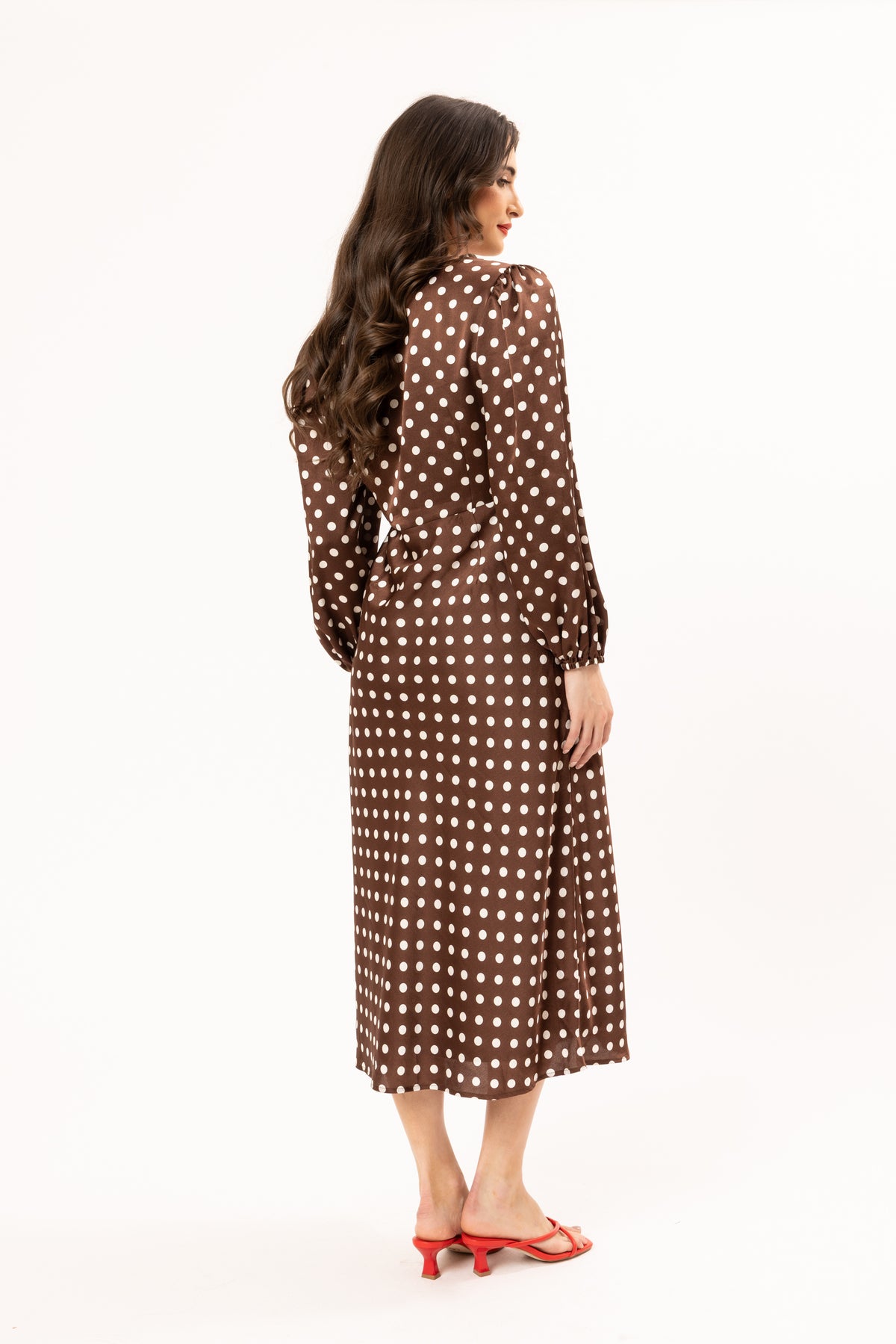 Take Me Out Dress / Walnut Spot - Girl Next Door Fashion