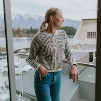 Vivian Cardigan / White Check - Girl Next Door Fashion