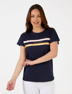 T-Shirt Icon Stripe - Navy