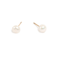 Earring, 6mm Pearl, St. Steel 14K - 1047-0003