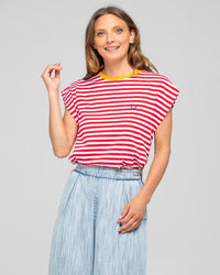 Bellissimo Tee - Red Stripe