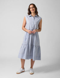 Ellie Dress - Sand Stripe