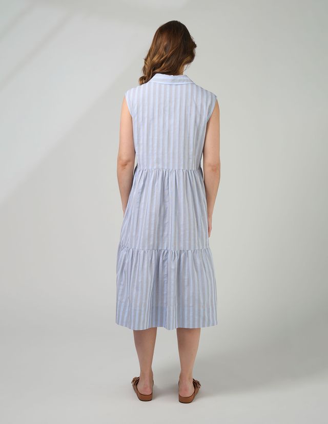 Ellie Dress - Sand Stripe