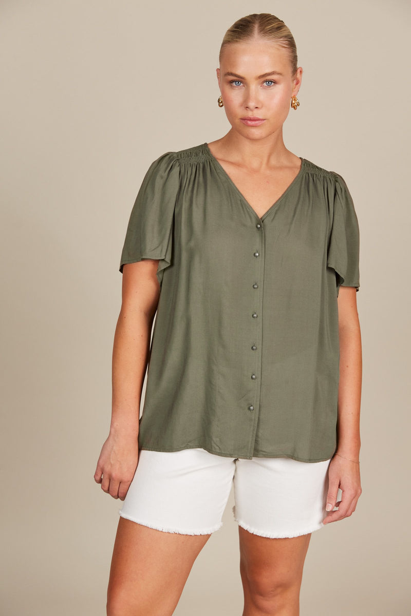 Esme Blouse - Olive