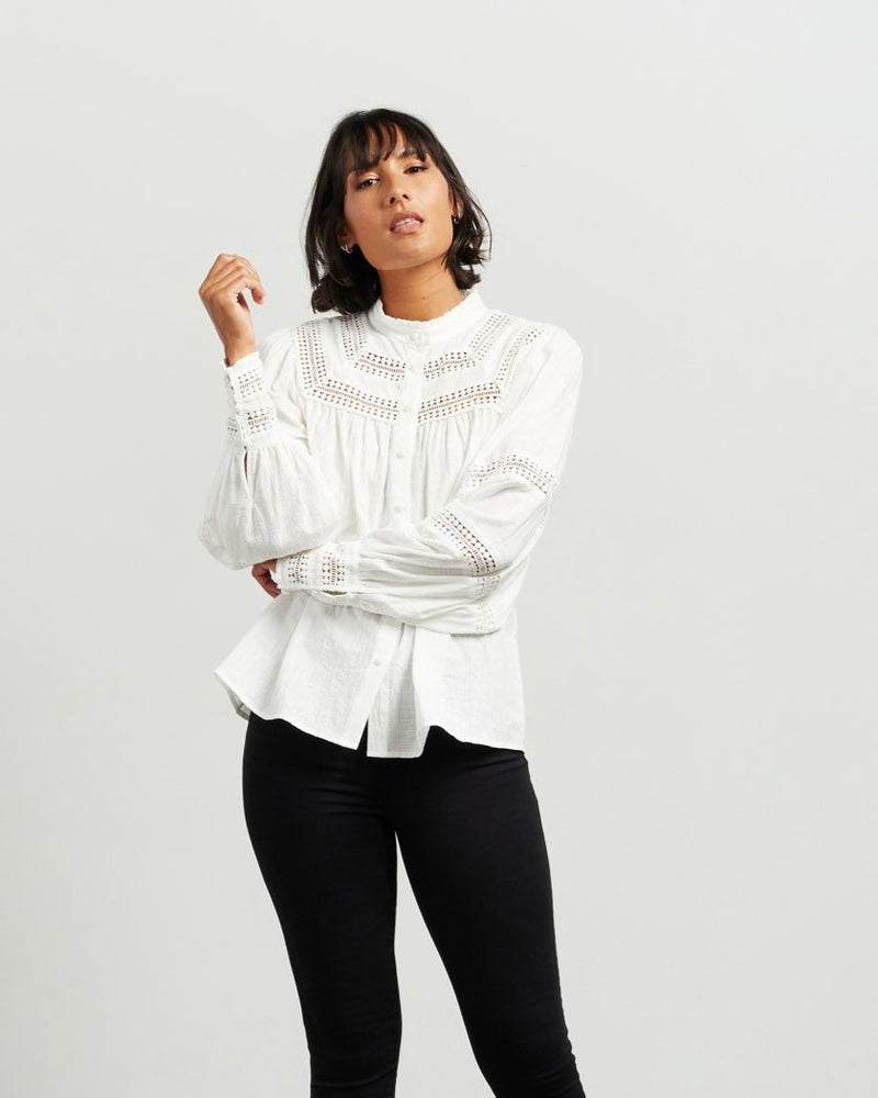 Everly Blouse - White