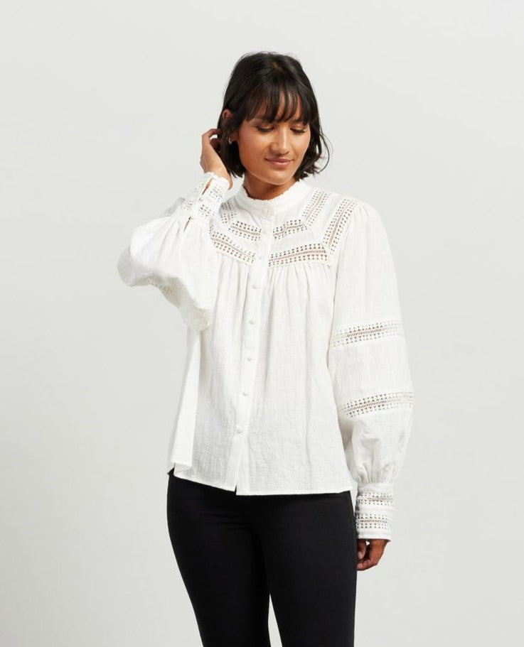 Everly Blouse - White