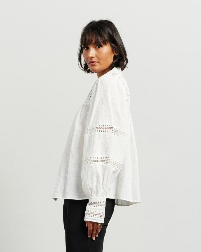 Everly Blouse - White