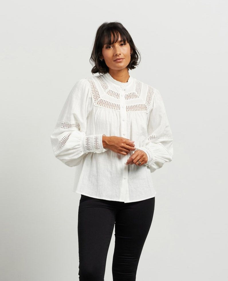 Everly Blouse - White