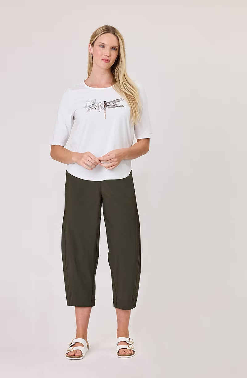 Essential Tee / White Dragonfly Print