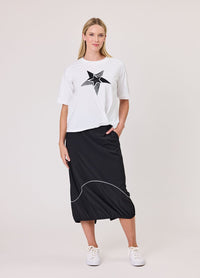 Paige Tee / White With Star
