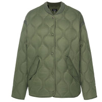 Talei  Quilt Bomber / Olive Green - Girl Next Door Fashion