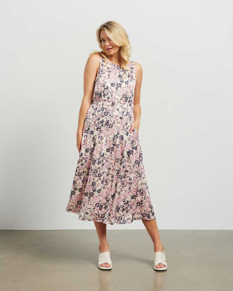 Ingrid Dress - Pink Posey