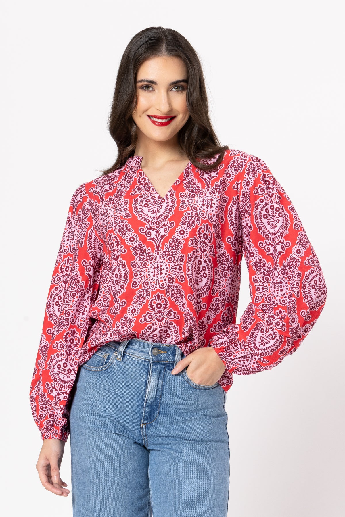 Maggie Blouse / Pink Charm
